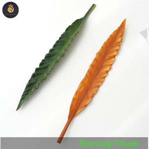 EV T116 Wholesale Price Single Artificial Green Fern Leaves Real Touch PU Greenery Hotel Decoration - Product Image 5