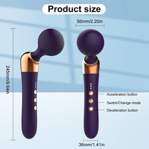 Bent Stick G-Spot <b>Vibrator</b> 10 Frequency 5 Speed Flirting Masturbation Silicone Waterproof Powerful Large USB Magnetic Charging - Product Image 4