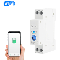 Interrupteur intelligent Tuya 40A, moniteur d'énergie 8-90VDC, contrôle Tuya/SmartLife, avec commande vocale, mini surveillance mobile en temps réel