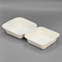 Offre Spéciale – Boîte à Hamburger Jetable Portable Anti-Fuite Biodégradable de Qualité Alimentaire – Contenant Alimentaire en Gros pour la Restauration