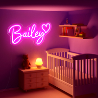 Fabricant Livraison rapide PAS de quantité minimale de commande Dropshipping Happy Birthday led néon lettre personnalisée led néon enseignes