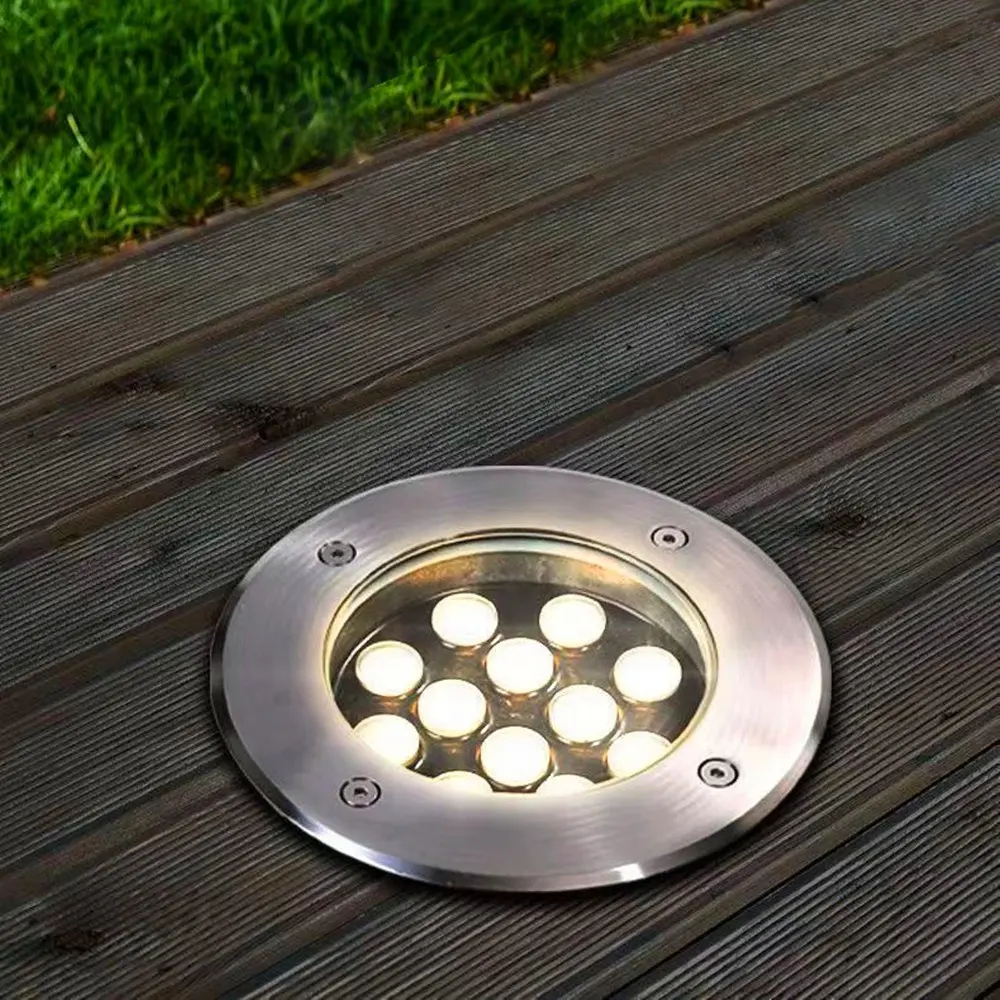 JESLED Outdoor In-Ground Lights 3W-48W Garden Lights  Waterproof Landscape Lights for Pathway Yard  Deck  Lawn  Patio  Walkway