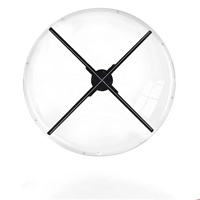 Ventilateur publicitaire holographique HD 5D 100 cm, équipement de projection LED holographique, projecteur de projection holographique
