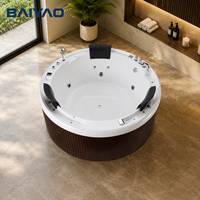 Bain à remous extérieur moderne pour 4 personnes, confort ultime, avec 60 jets, en acrylique et fibre de verre, contrôlable par ordinateur