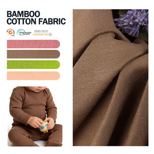 ผ้าเจอร์ซีย์ฝ้ายผสมใยไผ่คุณภาพสูง เนื้อนุ่ม ยืดหยุ่น เหมาะสำหรับการสั่งซื้อจำนวนมาก - Product Image 1