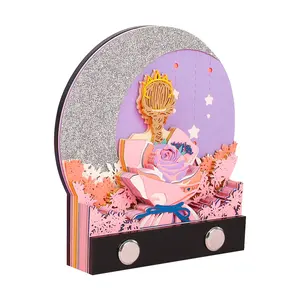 Cadeaux créatifs pour filles, petits ornements de bureau, sculpture sur papier artisanal, mignon, <span class=keywords><strong>Post</strong></span>-<span class=keywords><strong>It</strong></span>, bloc-notes magnétique 3D - Product Image 1