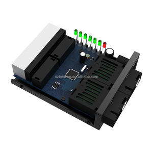 Fast <b>Ethernet</b> Fiber Switch 2F4E Fiber Media Converter with 2 Single-Fiber SC 20KM Optical Fiber Transceiver - Product Image 2