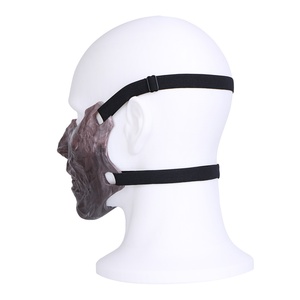 SHAZ - Máscara de silicona de media cara, máscara de fetiche, máscara para juegos de rol, máscara BDSM, equipo de bondage, juguetes sexuales para mujeres y hombres - Product Image 3