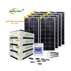 Sistema Solar Doméstico JSD de Alta Eficiencia de 10kW 15kW 20kW Conectado a la Red, Sistema Solar Completo con Certificación CE TUV para Viviendas - Product Image 1