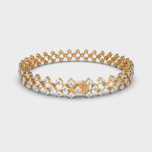 Fine Lab Grown Diamond <b>Bracelet</b> for Women Luxury Round Brilliant Cut Gold Rose Gold <b>White</b> Gold Silver Timeless Jewelry - Product Image 6