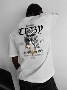 T-shirt sportiva traspirante Crazy <span class=keywords><strong>Never</strong></span> <span class=keywords><strong>Give</strong></span> <span class=keywords><strong>Up</strong></span> Hip Hop da 300g - Product Image 1