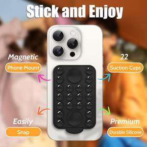 Miroir douche Selfies vidéos support de poignée d'aspiration de téléphone magnétique pour iPhone série 16/15/14/13/12 - Product Image 3