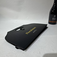Boîte cadeau pour vin en cuir PU multifonctionnelle avec logo gravé, impression couleur intégrale et poignée