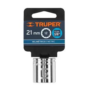 บ็อกซ์ 6 ซ็อกเก็ต 21 มม., 12 จุด, ขับเคลื่อน 3/8 นิ้ว, TRUPER - Product Image 4