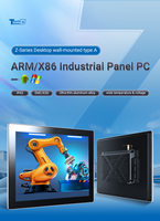 PC industriel tout-en-un sans ventilateur, étanche IP65, 10,1-27 pouces, J1900, Android/Linux/Win, écran tactile ultra, intégré/montage mural