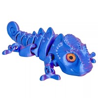 Figur Chameleon 3D Printing 2026 Baru, Multi-joint, Mata Simulasi yang Dapat Digerakkan, untuk Aksesoris Rumah, Hadiah Anak, Dekorasi Kamar 3D