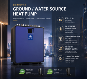 R32 GSHP <b>Ground</b> Source Heat Pump Geothermal Water Heating With Wifi R32 Heat Pump - Product Image 4