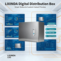 Boîtier de distribution extérieur LIXINDA LXD 0084 IP55 en acier inoxydable 304 avec serrure mécanique, fabrication sur mesure, boîte électrique en tôle