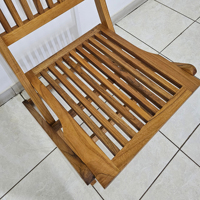 Chaise pliante de jardin en teck d'Indonésie, moderne, durable, confortable, portable, de qualité supérieure, pour les loisirs en plein air