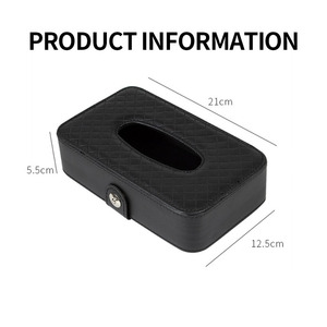 Caja de Almacenamiento Interior de Lujo en Cuero PU, Universal para Visera de Coche y Portapañuelos para Asiento Trasero, Nuevos Kits de Almacenamiento para Vehículos - Product Image 6
