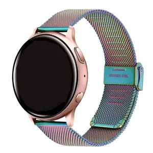 Luxury Matel Mesh Woven Stainless Steel Strap Quick Release Strap Bracelet For Samsung Galaxy Watch Active 2 / Active 40MM