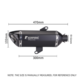 Pour HONDA Forza300 Forza 300 moto silencieux d'échappement modifié connexion moyen Tube lien tuyau 51mm avec <span class=keywords><strong>amovible</strong></span> <span class=keywords><strong>DB</strong></span> <span class=keywords><strong>Killer</strong></span> - Product Image 4