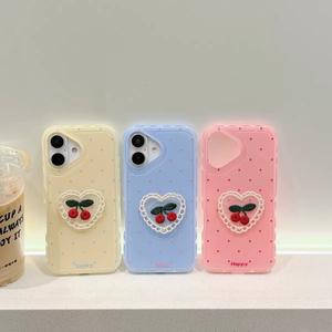 Piccola ragazza fresca ciliegia <span class=keywords><strong>per</strong></span> iphone16pro custodia del telefono carina <span class=keywords><strong>per</strong></span> Apple 15promax/14 tutto incluso - Product Image 1
