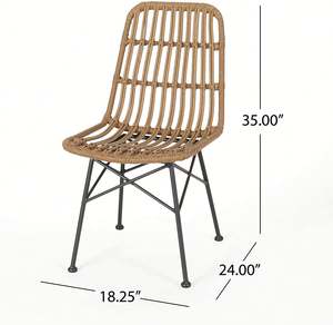 Chaises de jardin Chaise d'extérieur de style jardin français Chaise d'extérieur de jardin en rotin Chaise de style moderne - Product Image 4