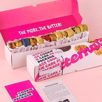 Maßgefertigte Luxus-Keks-Geschenkbox Lebensmittel-Keksverpackung Süße Bäckerei-Keks-Papierverpackungsbox