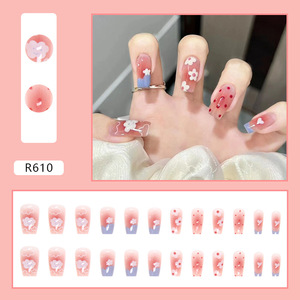 Faux <span class=keywords><strong>ongles</strong></span> Aurora sirène en gros, <span class=keywords><strong>ongles</strong></span> artificiels irisés forme cercueil, dégradé caméléon, French manucure pour salon - Product Image 4