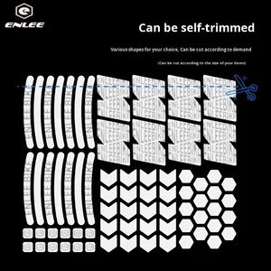 ENLEE Accesorios Reflectantes Multifuncionales para Bicicleta, Pegatinas de Seguridad Vial, Franjas con Logotipo para Advertencia en Bicicletas de Carretera, 1.5x1.5cm - Product Image 3