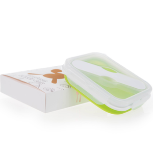 New Trending Portable Grade <b>Collapsible</b> Food <b>Storage</b> Container Kitchen Silicone Lunch Box - Product Image 4