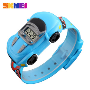 <span class=keywords><strong>Montre</strong></span> numérique pour enfants SKMEI 1241, mignonne, élégante, bracelet en caoutchouc, cadran créatif en forme de <span class=keywords><strong>voiture</strong></span>, <span class=keywords><strong>montre</strong></span> à aiguilles pour enfants - Product Image 1