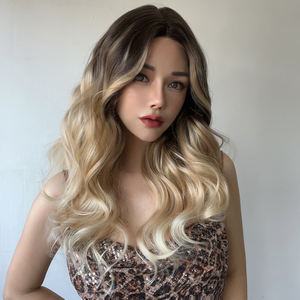 Smilco HD t-şekilli ön dantel sentetik bayan peruk kapatma Futura Fiber peruk kadınlar için SM9035 - Product Image 4