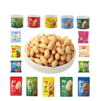 Échantillon gratuit Conception d'emballage personnalisée 30g 120g 150g Arachides salées séchées OEM Noix grillées Snack