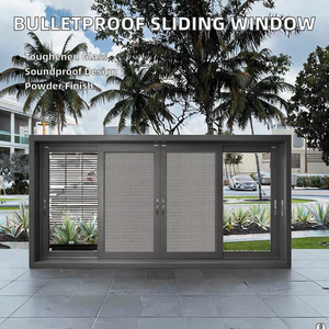 Aluminum Sliding <strong>Window</strong>/Casement Hurricane Impact <strong>Window</strong> Double Line <strong>Fixed</strong> Soundproof Apartments - Product Image 4