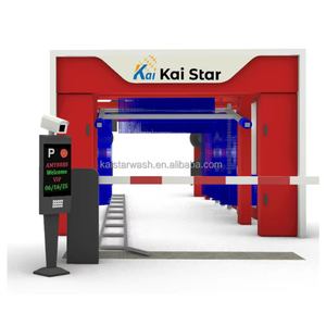 Grande Autolavaggio Elettrico a Tunnel Completamente <span class=keywords><strong>Automatico</strong></span> in Acciaio Inox Può <span class=keywords><strong>Lavare</strong></span> Molte Auto Contemporaneamente Supporto a Doppia Pista Piatta - Product Image 3