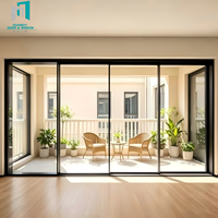 Porte coulissante en alliage d'aluminium à hauteur personnalisée, profil réglable, découpe sur mesure pour dimensions d'ouverture non standard