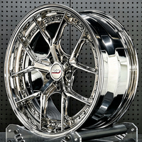 Rines de Carreras Cromados de 2 Piezas de 20, 21, 22 y 24 Pulgadas, Forjados a Medida para BMW M3 G80, M4 G82, M5 F90, G90, M8, C63, E63, 720S, 750S, Artura