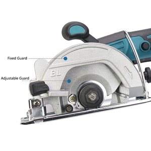 <span class=keywords><strong>Scie</strong></span> <span class=keywords><strong>circulaire</strong></span> miniature sans fil 21V, batterie lithium-ion 10 cellules, lame de 125 mm, profondeur maximale de coupe de 45 mm <span class=keywords><strong>pour</strong></span> le bois/PVC/<span class=keywords><strong>carrelage</strong></span>/métal - Product Image 4
