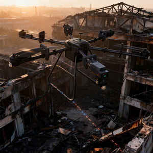 Drone pulvérisateur 3WWDZF6-30D, déploiement rapide, drone de lutte contre l'incendie pour les bâtiments de grande hauteur, retour en un clic, retour automatique, vol stationnaire en intérieur, moteur sans balais - Product Image 3