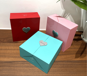 Caja de Regalo de Joyería de Doble Puerta con 16 Rosas, Roja, Azul, Rosa, para el Día de San Valentín, Empaque para <span class=keywords><strong>Collar</strong></span>, para Mamá, Novia - Product Image 4