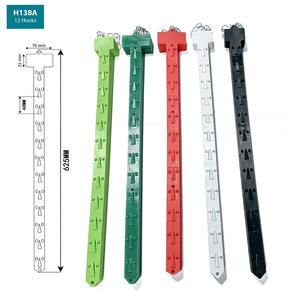 100PCS Supermarket Hot Sale Customized PP Plastic <b>Display</b> Clip Strips Plastic Clips Strips <b>Display</b> Hanging Strips with 12 <b>Hooks</b> - Product Image 3