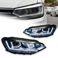 Modèle de voiture AKD pour Touran 2016-2020, feux de jour LED, signal dynamique, faisceau haut et bas, feux de jour, lampes automatiques