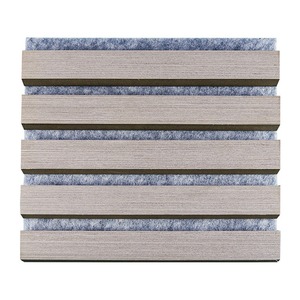 OEM Rock Veneer Acoustic slat gỗ tấm tường trang trí nội thất âm thanh hấp thụ Bảng điều khiển âm thanh - Product Image 1