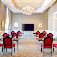 Vente en gros de chaises modernes pour conférence d'événement de mer chaises d'hôtel empilables en acier inoxydable doré à vendre