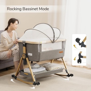 Playkids New Born lettino regolabile multifunzionale bambino portatile <span class=keywords><strong>culla</strong></span> letto <span class=keywords><strong>culla</strong></span> blu metallo culle bambino - Product Image 3