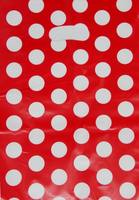 Sac cadeau en PEHD à ouverture plate, emballé, en plastique, écologique, durable, robuste, transparent, style simple, pour magasin de détail, avec logo personnalisé