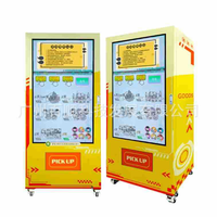 Máquina expendedora de cajas sorpresa HuaYang de autoservicio con pantalla táctil de alta definición y pago por escaneo, montada en la pared, para figuras coleccionables.