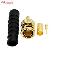 Connecteur coaxial BNC 12G-SDI à sertir avec capuchon de protection pour câble Flex5 1855A – Signal stable pour caméra vidéo 4K de diffusion